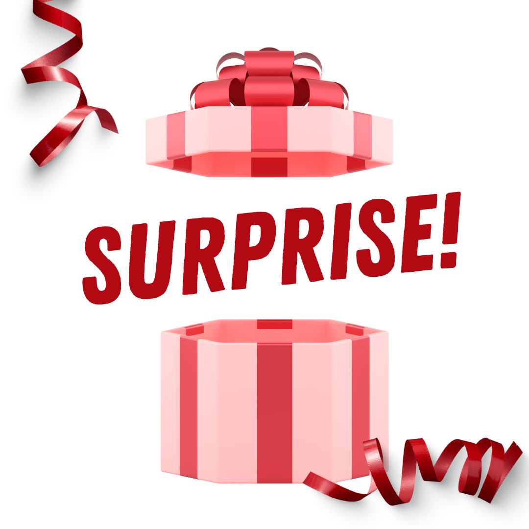 Red Festive Surprise Gift Box Instagram Post